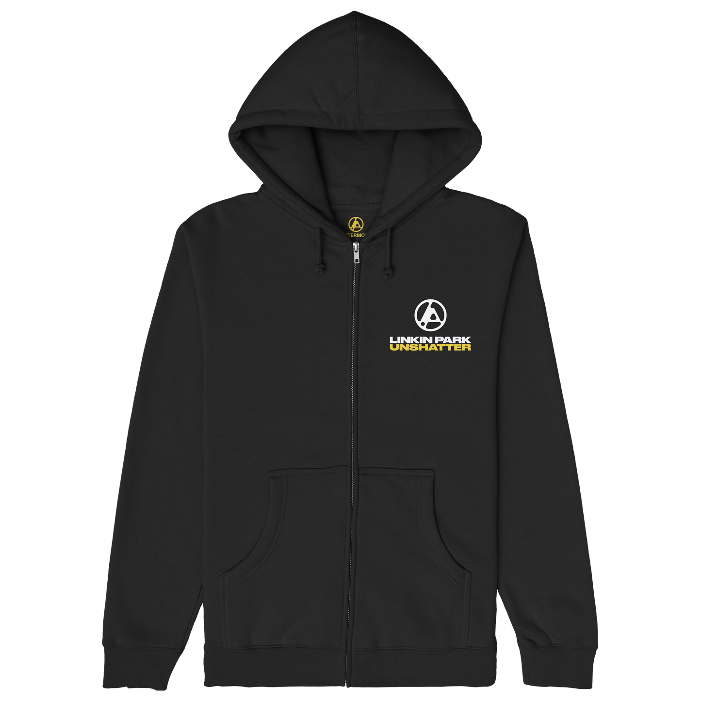 HOODIE UNSHATTER SQUARES BLACK ZIP UP