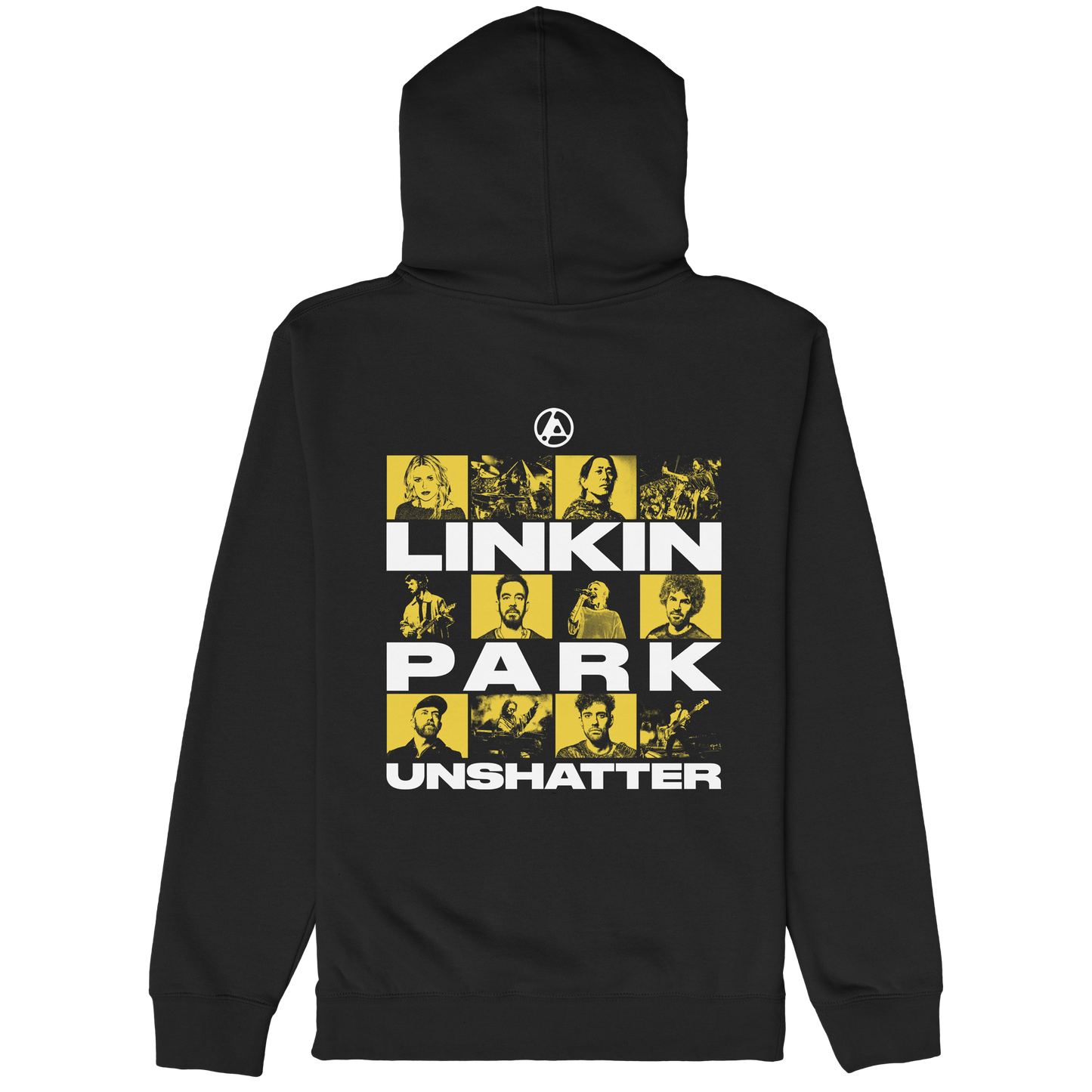 HOODIE UNSHATTER SQUARES BLACK ZIP UP
